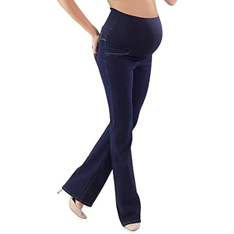 Trieste Basic Eco-Sustainable Bootcut Maternity Jeans Cover