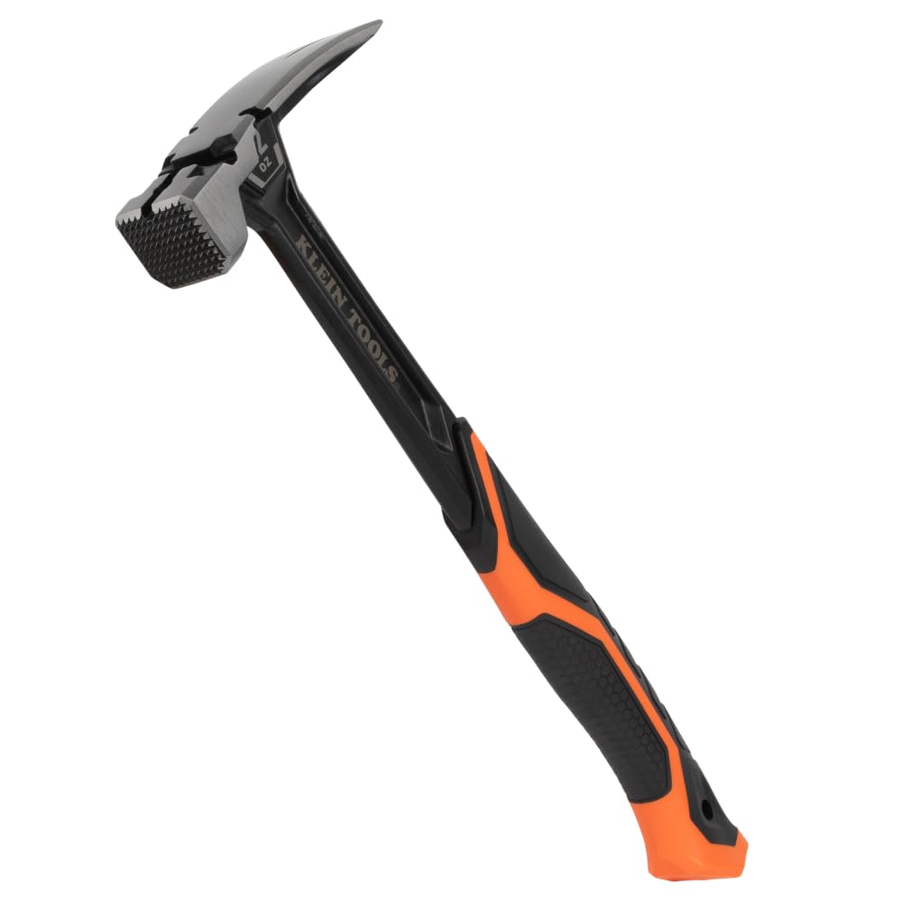 Klein Tools H80922SM Milled Face Framing Hammer with Straight Claw