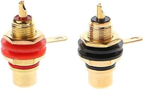 1 Paar Schalttafelmontage, Buchsenstecker, Chassis-Adapter, Buchse, Schottstecker, Panelmontage, Monitorzubehör