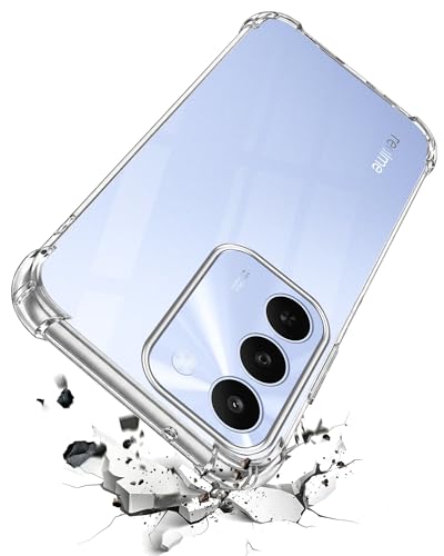 Image of Jkobi Shockproof Crystal-Clear Back Cover for Realme C83 5G (Anti Yellow Case | Drop & Camera Protection | Hard Polycarbonate)