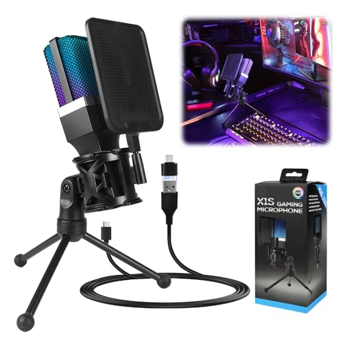 Microfone USB para PC, Streaming, Podcasts, Gravação, para Comput...