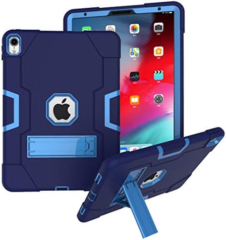 CASEHAVEN Rugged Kickstand Series for iPad Pro 11 Case 2nd & 1st Generation 2020/2018 - Shockproof Heavy Duty Hybrid Three Layer Armor Defender Kids Child Proof Cover - Blue