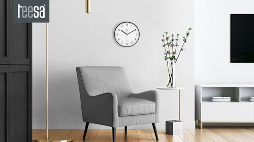 teesa Reloj Analógico de Pared Universal 20 cm TSA0038B Negro - imagen 2