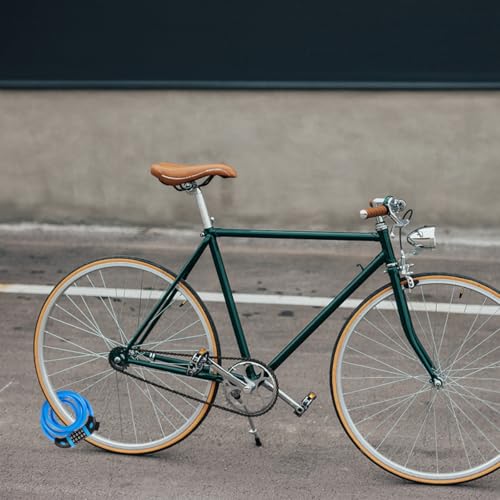 Câble antivol de vélo en acier à code 5 chiffres avec poignée