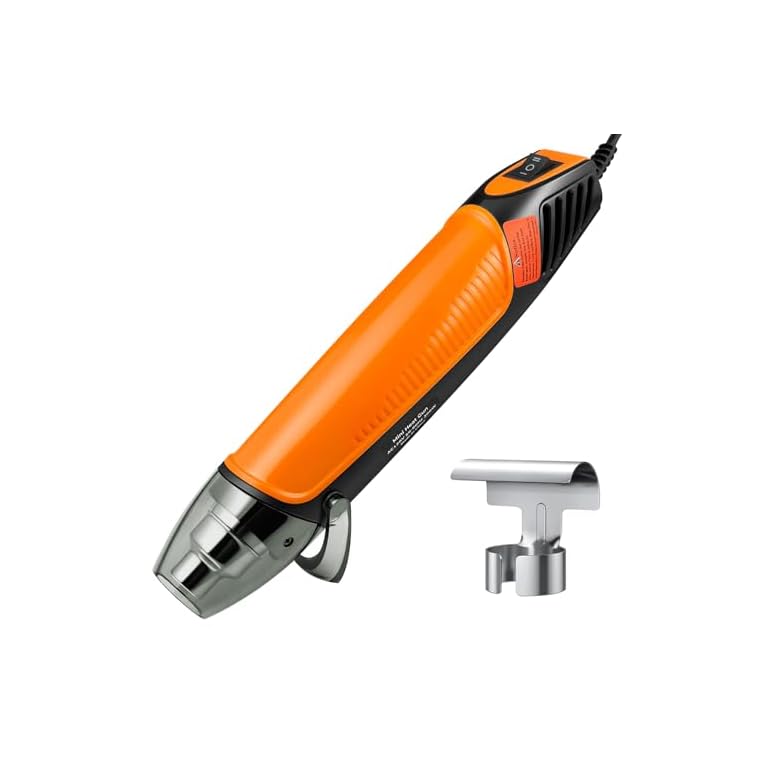 Productafbeelding van Heteluchtpistoolkit, 350 W heteluchtpistool met 2 temperatuurinstellingen (200 °C - 380 °C) en snelle opwarming, heteluchtföhn voor krimpkous, acrylhars, epoxyhars, knutselen, solderen en voor vergelijking en koopadvies