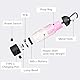 Dog Poop Bag Dispenser with 7-Color LED Light, IPX6 Waterproof USB-C Rechargeable Dog Flashlight, Portable Carabiner (Great for Night Walks) (45 Bags Included)