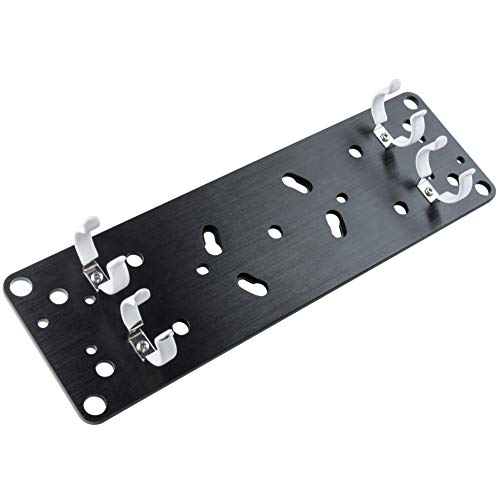 Image of Kupo Twist-Lock Mounting Plate for Two T12 or Kino Flo Lamps with Rubberized Spring Clips and 3 /8 inch Mounting Holes for Lighting Rigging (KG402012)