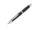 PILOT Vanishing Point Collection Refillable & Retractable Fountain Pen, Black Carbonesque Barrel with Rhodium Accents, Blue Ink, Fine Nib (60146) – view 1