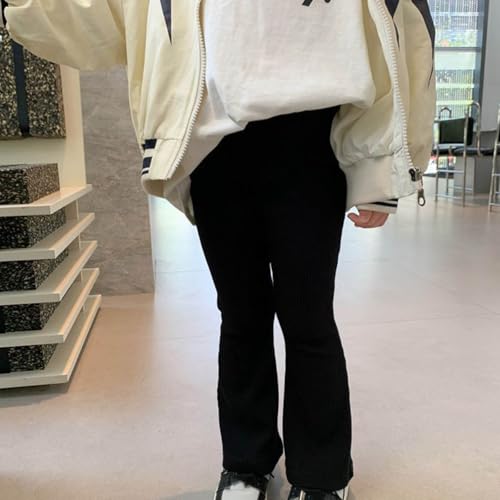 Stylish Girls Pants Elastic Waist Flare Bottoms Casual Leggings Comfortable Long Trousers for Everyday Wear2