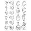 10Pairs-Silver Plated