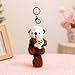 Plush Keychain Otter Charm for Women Teens & Animal Lovers | for Handbags Purses Backpacks & Car Keys | Birthday Gift (Grey)