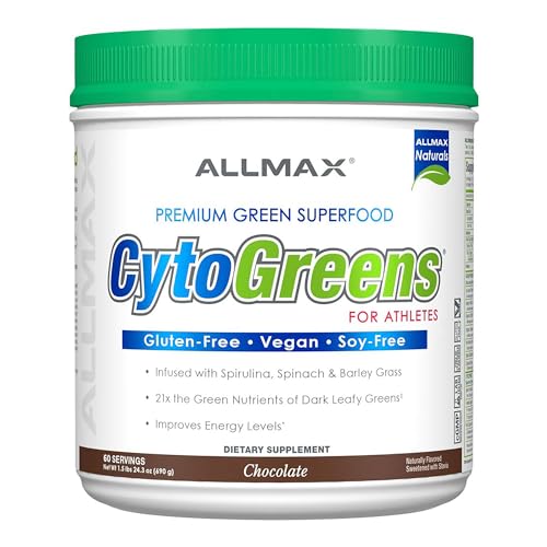 ALLMAX Naturals, CYTO-Greens, Premium Green Superfood, Chocolate, 60 Servings ALLMAX Naturals, CYTO-Greens, Premium Green Superfood, Chocolate, 60 Servings