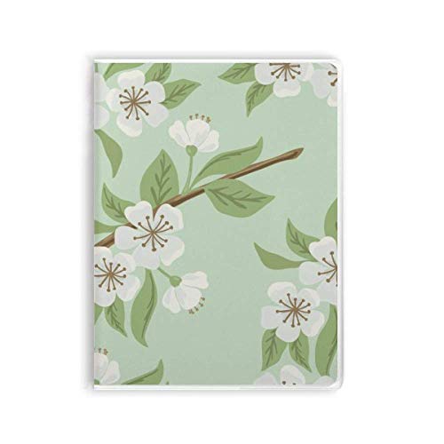 Carnet de notes fleurs de pêche blanc, le cadeau idéal pour amateurs de papeterie
