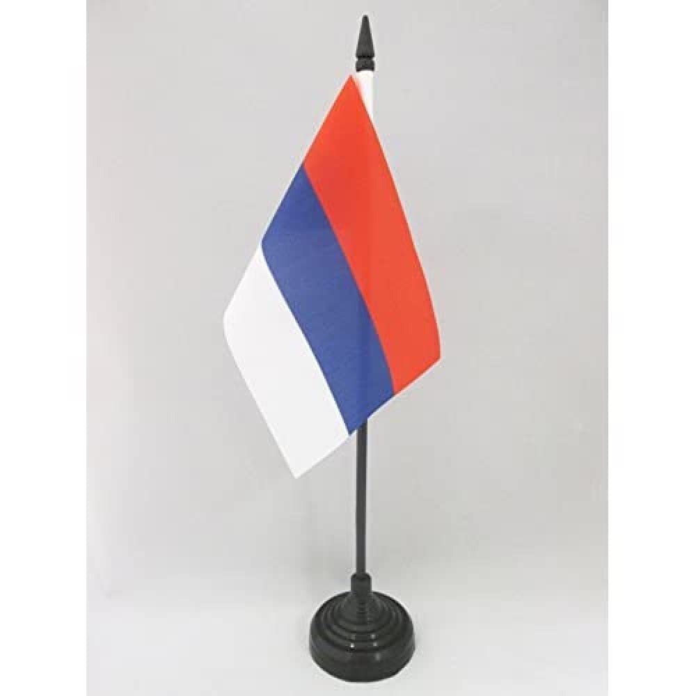 AZ FLAG Serbia Civil Table Flag 4x6 in 100D Polyester Plastic Base