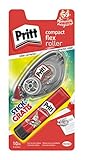Uso rápido, fácil y limpio Pritt Pack Compact Flex Cinta Correctora 4,2 + Barra Adhesiva 11gr.
