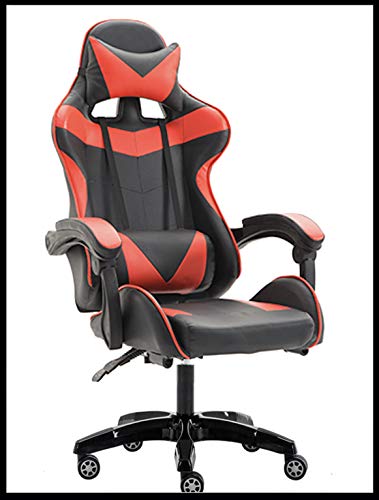 Gaming Chairpc Computer Chair For Gaming, For Office, For Students Ergonomic Lumbar Back Support Pain Relief (Black & Red), 808Rednfr