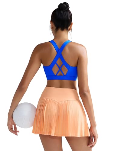 Image of RUNNING GIRL Sports Bra for Women, Molded Cup High Impact Sports Bras for Women with Sewn in Pads