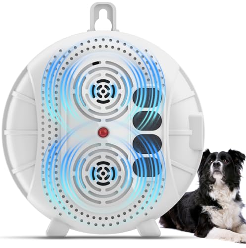 Image of Anti Barking Device for Dogs, Rechargeable Ultrasonic Bark Box with 3 Modes, Dog Bark Deterrent Device Up to 35Ft Range, Dog Barking Silencer for Indoor and Outdoor Use (White)