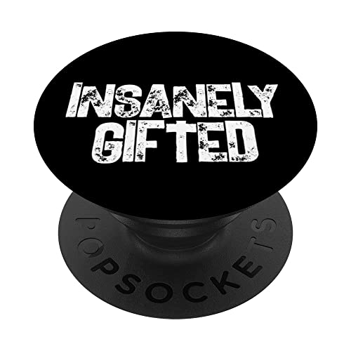 Insanely Gifted PopSockets Swappable PopGrip, Black