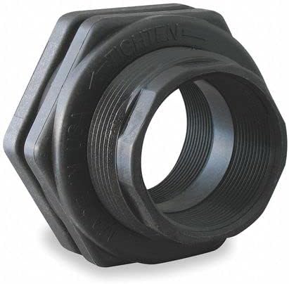 3" FNPT Bulkhead Tank Polypropylene Fitting