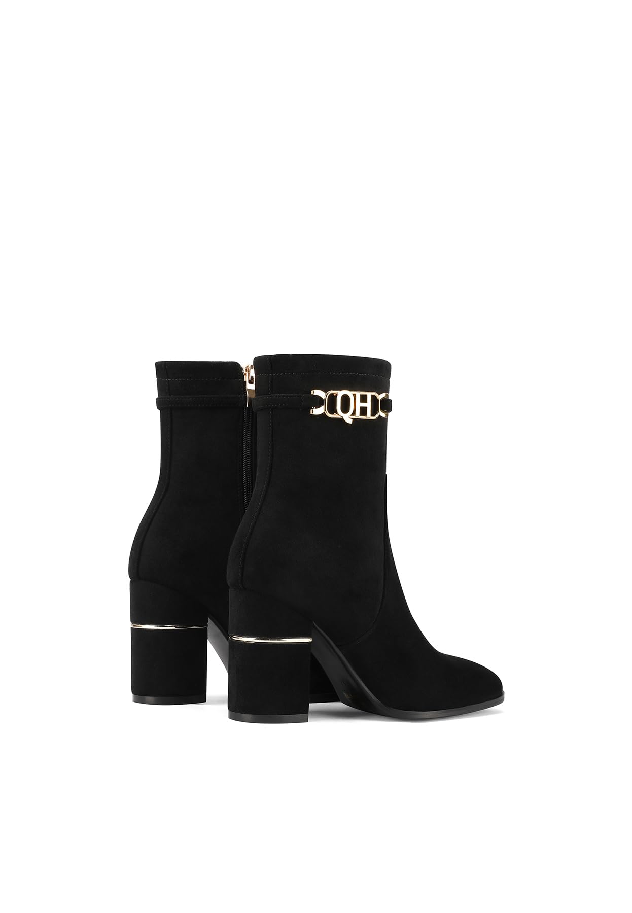 QUEEN HELENA Tronchetti Stivaletti con Tacco Largo Casual Donna K3482