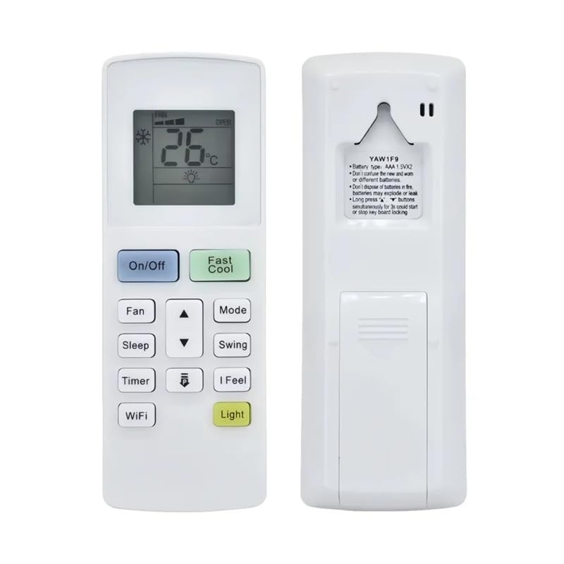 1 szt. YAW1F wymień pilota AC A/C kompatybilny z klimatyzatorem Montana/Daitsu/Hiyasu YAW1F1 YAW1F4 YAW1F9 GWH18AAC-K3N