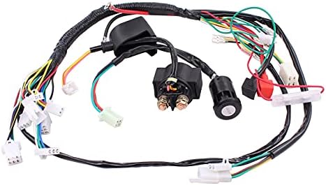 HouYeen CDI Wire Harness Wiring Loom Magneto Coil Electrical Device Handle Switch for 50cc-110cc ATV Quad Pit Bike