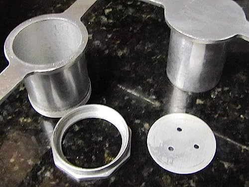 Image of Murukku /Idiyappam Maker Aluminium Press Machine with 5 Plates | Traditional Sev & Chakli Maker | Easy Grip Handle | 4 Inch Height, 8 Inch Width | Kitchen Snack Making Tool