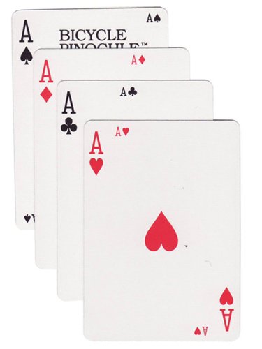 1 Baraja Bicycle Pinochle Cartas para Poker miniatura 3