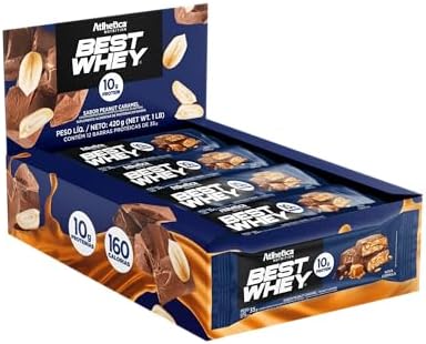 Best Whey Bar (Display c/ 12 unidades - 30g) - Sabor Peanut Caram...