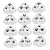 Mobestech 48 Piezas Ruedas Autoadhesivas para Electrodomésticos Pequeños Mini Ruedas Giratorias Adhesivas para Muebles y Aparatos Soporte Seguro y Fácil Instalación Uso Versátil Hogar y