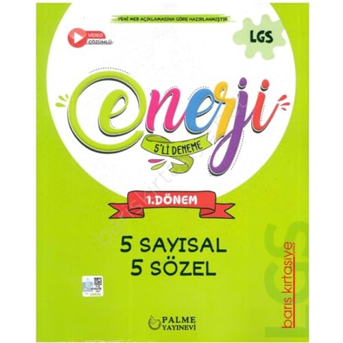 Palme Yayınları 8. Sınıf LGS Türkçe Enerji 8+8 Deneme Sınavı Palme