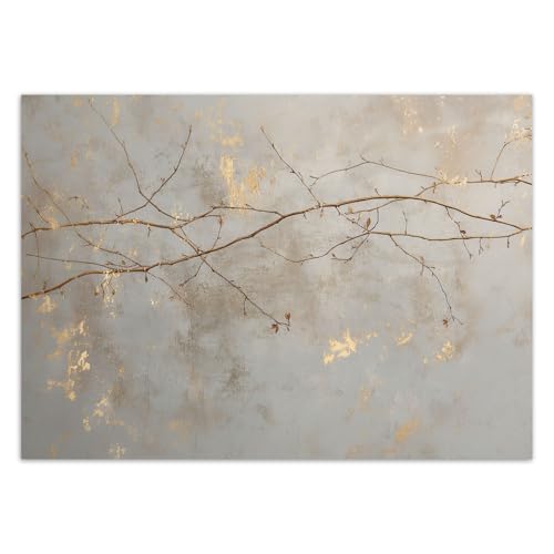 Feeby - 3d Tapete - 400x280cm - Fototapete Schlafzimmer - Blätter Äste Natur - Deko Wohnzimmer - Wallpaper - Wand Deko - Wandtapete - Wandbild XXL -...