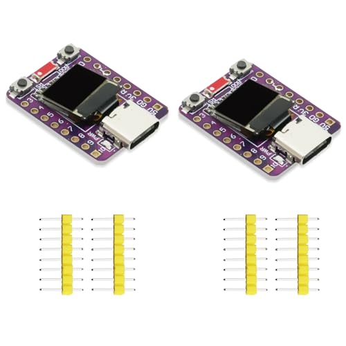 Ya en mundofriki.es: AYWHP 2 placas de desarrollo ESP32-C3 con pantalla OLED de 0,42 pulgadas, mini módulo ESP32-C3 ESP32, compatible con 2,4 G, WiFi, Bluetooth de 4 MB con puerto USB tipo C para el desarrollo de IoT