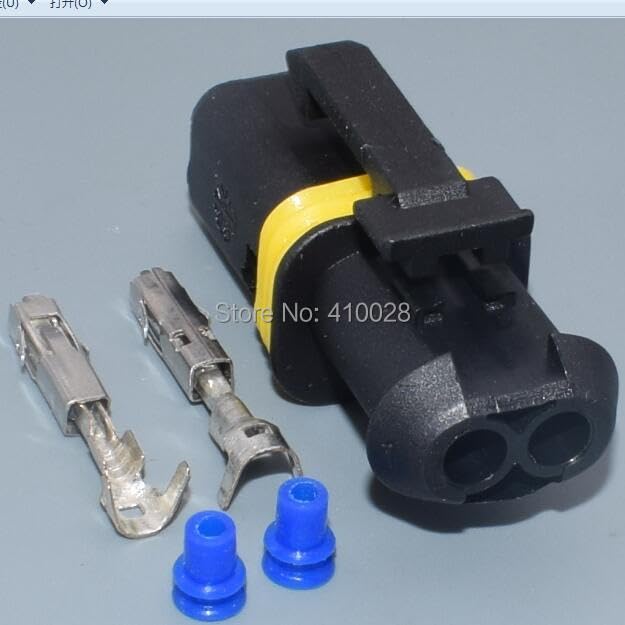 1.5mm 2pin Connector 18385000002 Female Electrical car Connector Sealed Automotive Plug 18385.000.002 - (Color Name: 5sets)