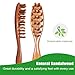 CIVEYA Natural Wooden Loc Brush for Microlocs & Sisterlocs, Prevent Locs Getting Tangled or Merging, Massage Brush for Scalp Relaxing & Distributing Hair Products, Compact Size Light Weight