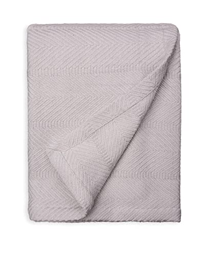 Light Gray Throw Blanket 60x50, 100% OEKO-TEX COTTON