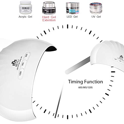 Yuwao Lâmpada de unha LED 36 W unha de unha de gel de cura de unha Secador de unha profissional máqu