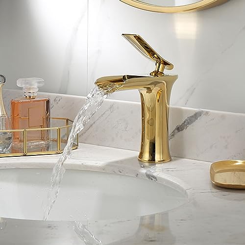 Grifos de lavabo cascada para renovar baños modernos y cuencas LWX 5