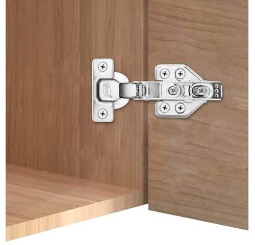 Image of Slow Motion 3D Cabinet Hinges, Pack of 2 Pairs, for Overlay Doors Wardrobe 0 Degree mild Steel Hinges with auto Close Feature Pack of 2 Pairs (4 pcs)