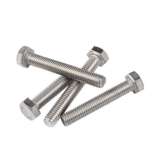 YINSONG M12 Acier inox Boulons Kit - Vis tête Hex Filetage 100/120/130/140/450mm Assortiment, M12×30 (5 Pcs) Cover