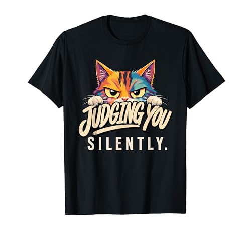 Cat Judging You Silently Funny Kitty ����ȃy�b�g�̃��[���A T�V���c