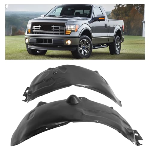 Image of Front Inner Fender Liner Compatible with 2011-2016 Ford F-250 F-350 F-450 F-550 Super Duty Replacement for FO1249156 FO1248156 BC3Z16054B BC3Z16055A Driver + Passenger Side
