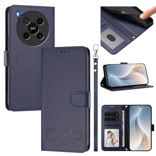 �X�}�z�P�[�X �Ή��@�� for ZTE Blade V70 Max �X�}�z�P�[�X�y�J�[�h�E�������[�X���b�g�t�� �E�H���b�g�f�U�C�� �t���b�v�X�^���h �����h�~�@�\�zBlue