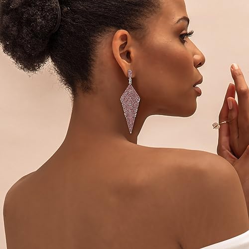 EVER FAITH Orecchini donna Cristallo Festa nuziale...