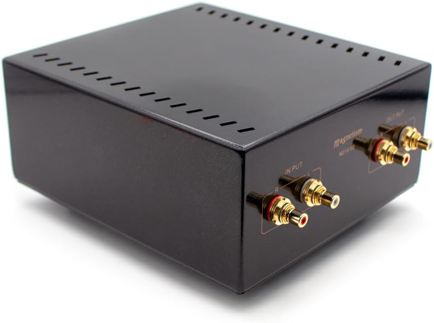 Passive Preamplifier Audio Booster - 2.5× Gain No Power Required - Compatible with CD Player, Streamer & Bluetooth Devices