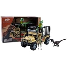 Animal Planet Dino Expedition Playset Transport Truck with Lights & Sounds, Dinosaurs, Action Figure & Accessories for Kids Ages 3+