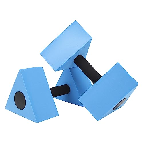 Par de mancuernas flotantes para ejercicio acuático azul
