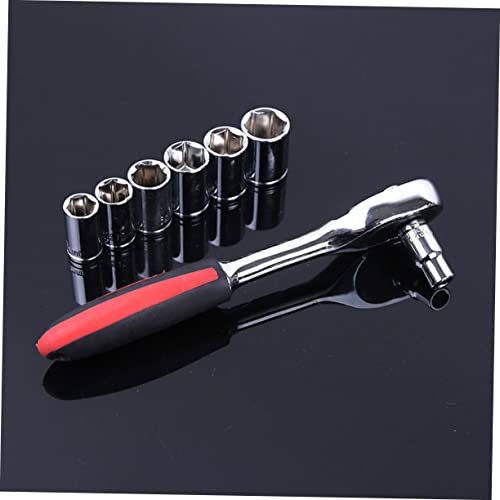 jojofuny Mechanics 46pc Ratchet Wrench Socket Set Pliers Roller Shear Vanadium Steel Car Repair Tool Kit Portable Storage Box Random Color - Image 5