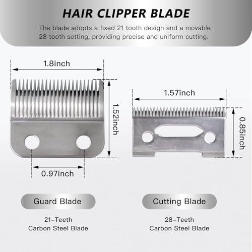 Xspeedonline New Blade Replacement for Wahl Clipper Blades, Compatible for Wahl Precision Replacement Blades, 2 Hole Clipper Blade Replacement for Wahl MC3 Replacement Blades, 2 Packs